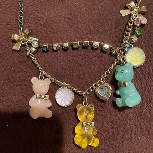 Betsey johnson gummy bear necklace (from candyland collection) (rare)